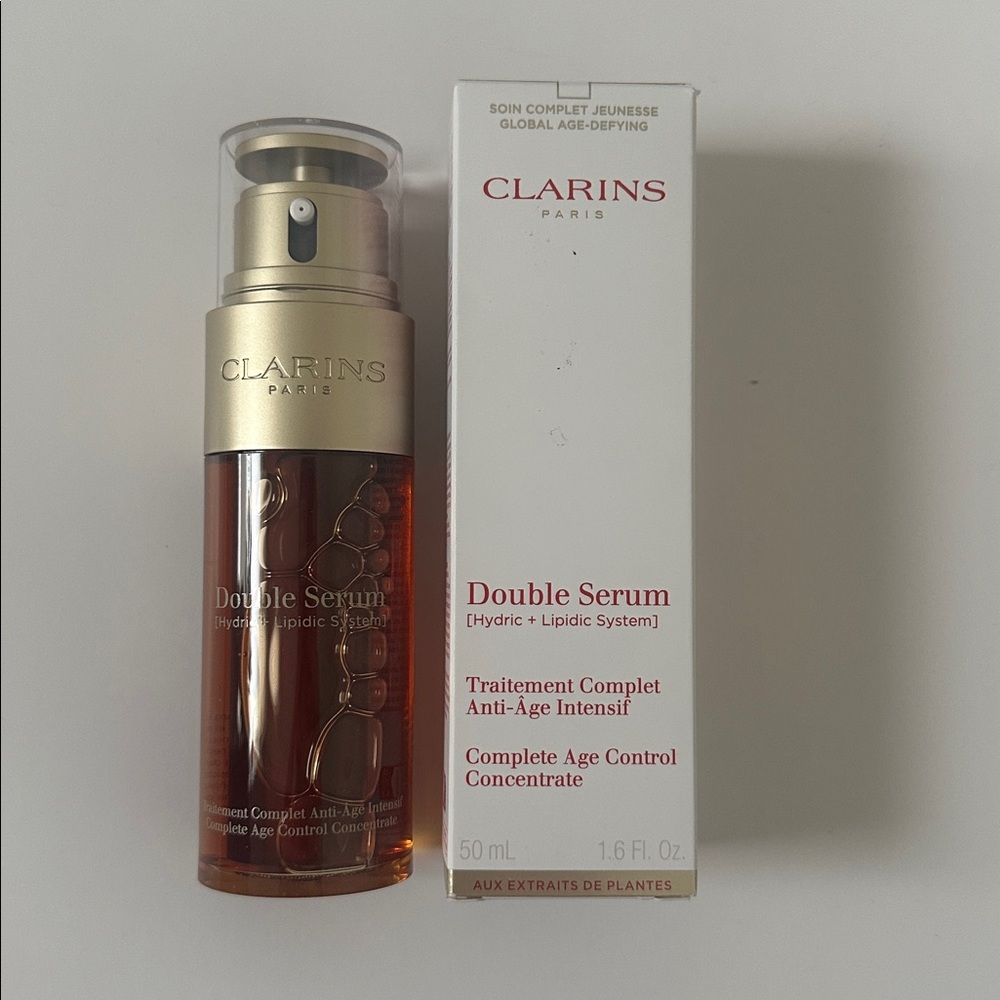 Clarins Double Serum Complete Age Control Concentrate 50ml 1.6 Oz Hydric/Lipidic